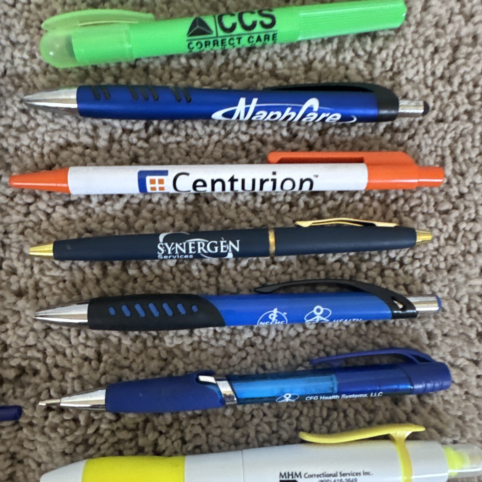 26 – Plastic & Metal Medical Pens – Collectible – Rare