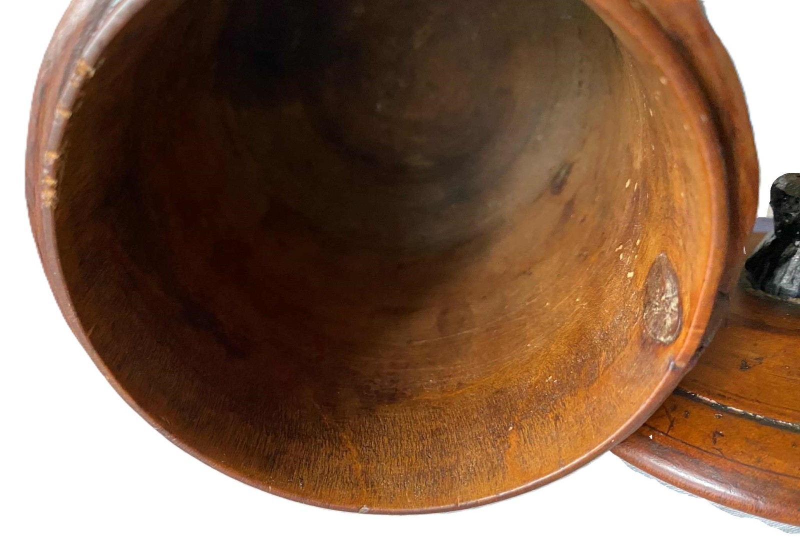 Antique Treen Apothecary Jar with Lid