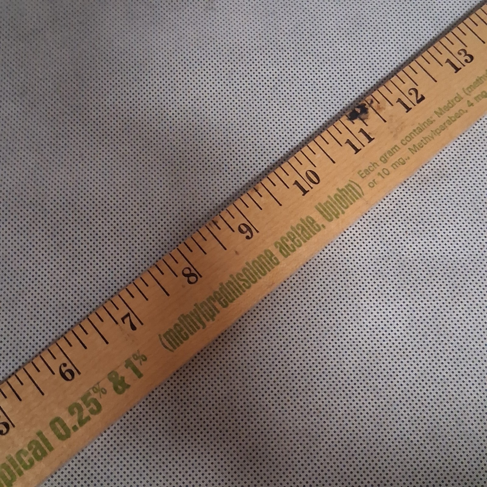 Vintage Pharmaceutical Medrol Advertising Wooden Yard Stick 1968 UpJohn