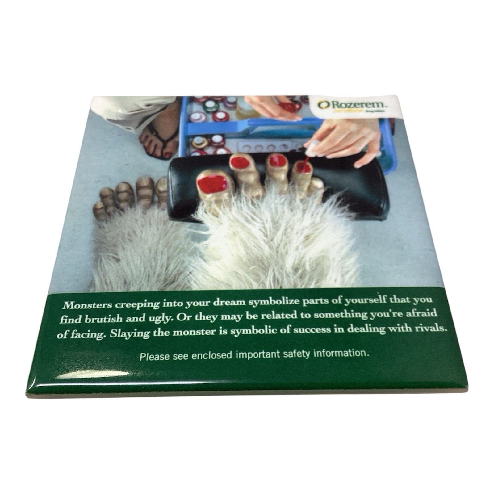 Rozerem Drug Rep Pharmaceutical Promo Advertising Set Drink Coasters 4”x4”