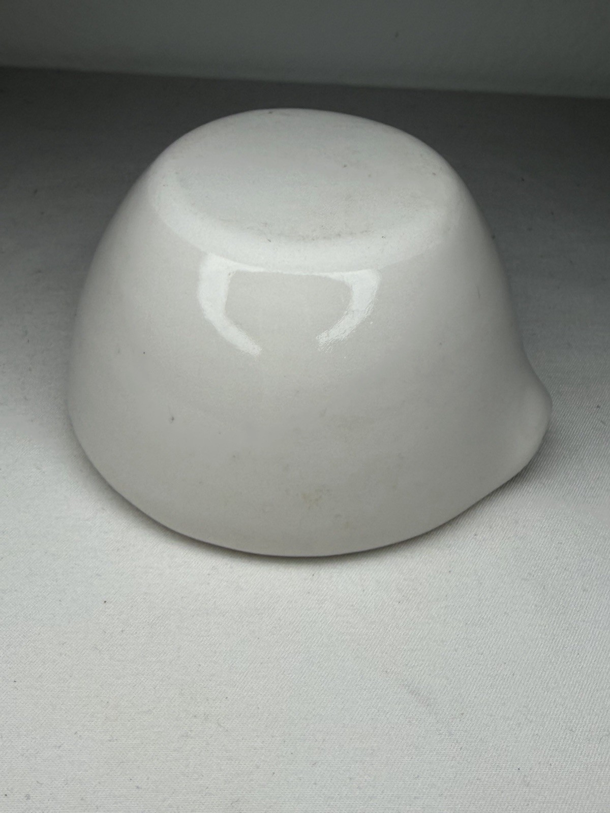VTG Coors USA 00 CoorsTek 65mL Glazed Porcelain Mortar 3”x2” Pharmacy Apothecary