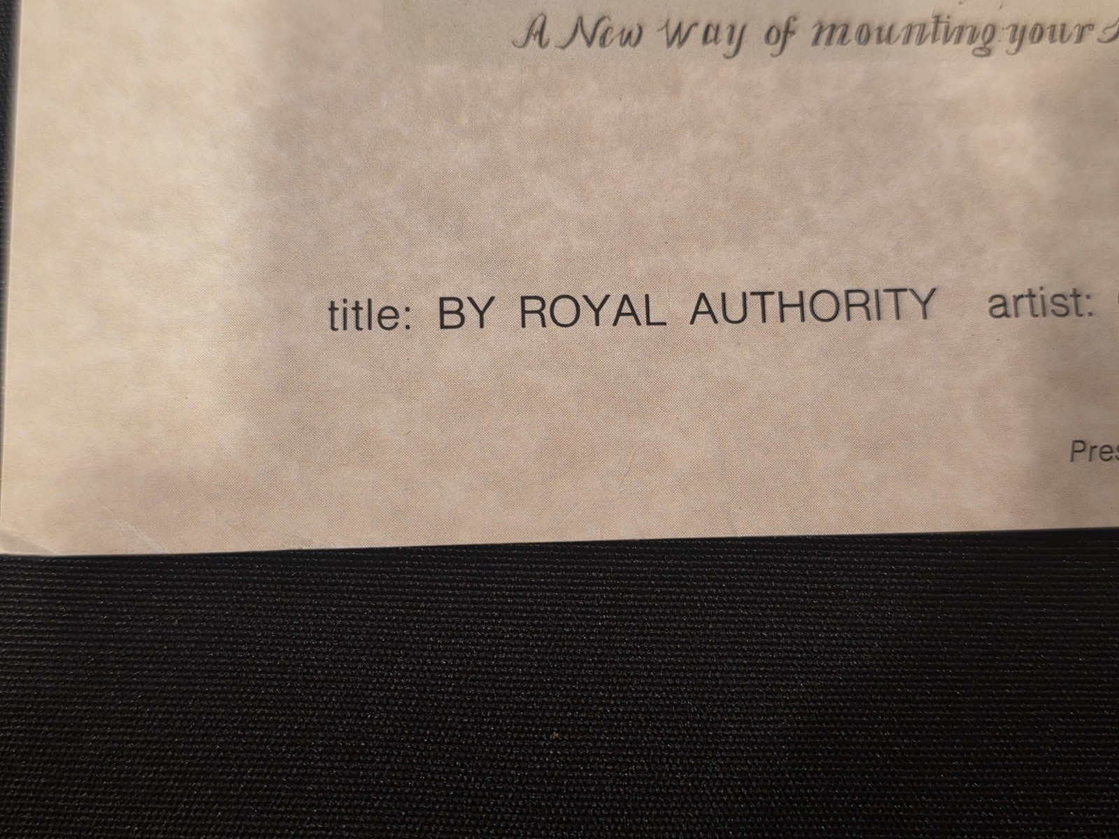 Vtg. Burroughs Welcome Co Pharmacy Print Royal Authority by George Cruikshank