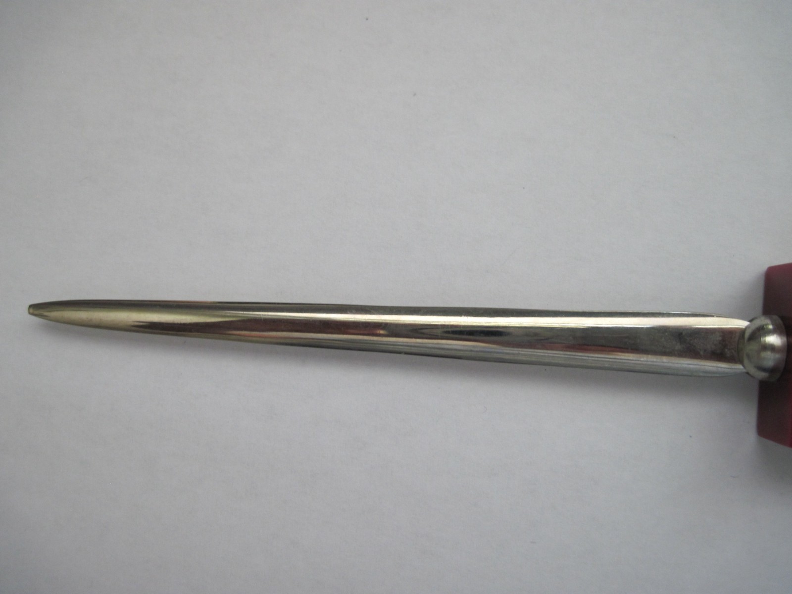 Vintage Premarin Drug Advertising Promotional Lucite Metal Letter Opener