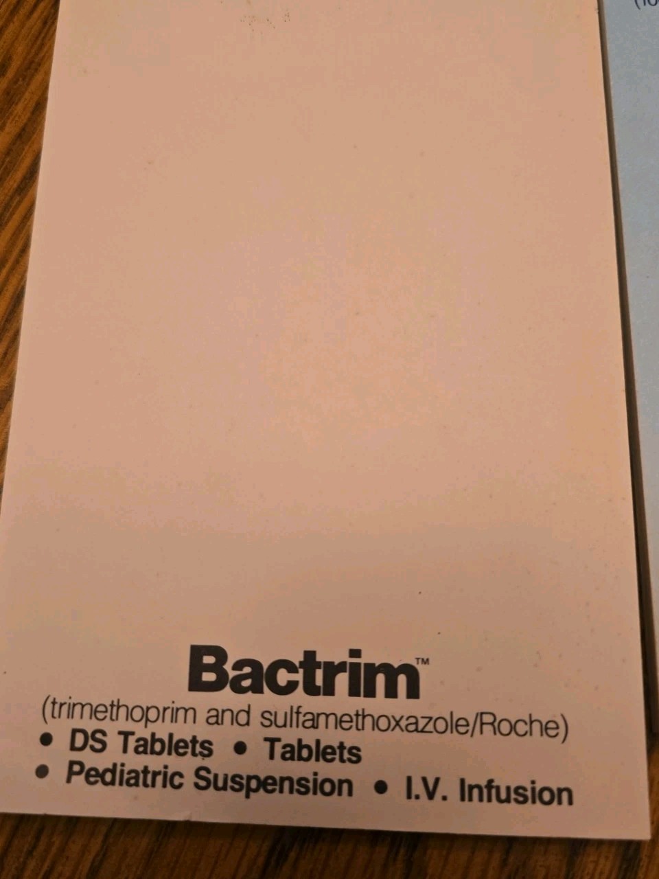 Bactrim Note Pads x3 Pharmaceutical Drug Rep Promo Vintage