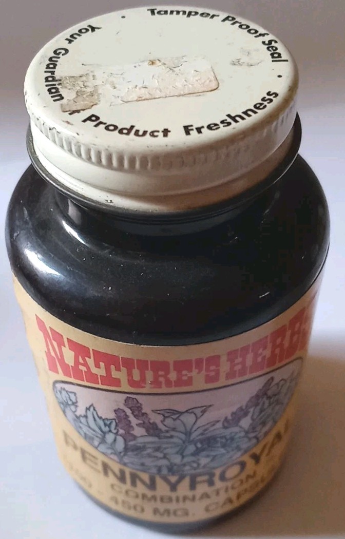 Vintage Pennyroyal Combination • Nature’s Herbs • Sealed Retro Supplement