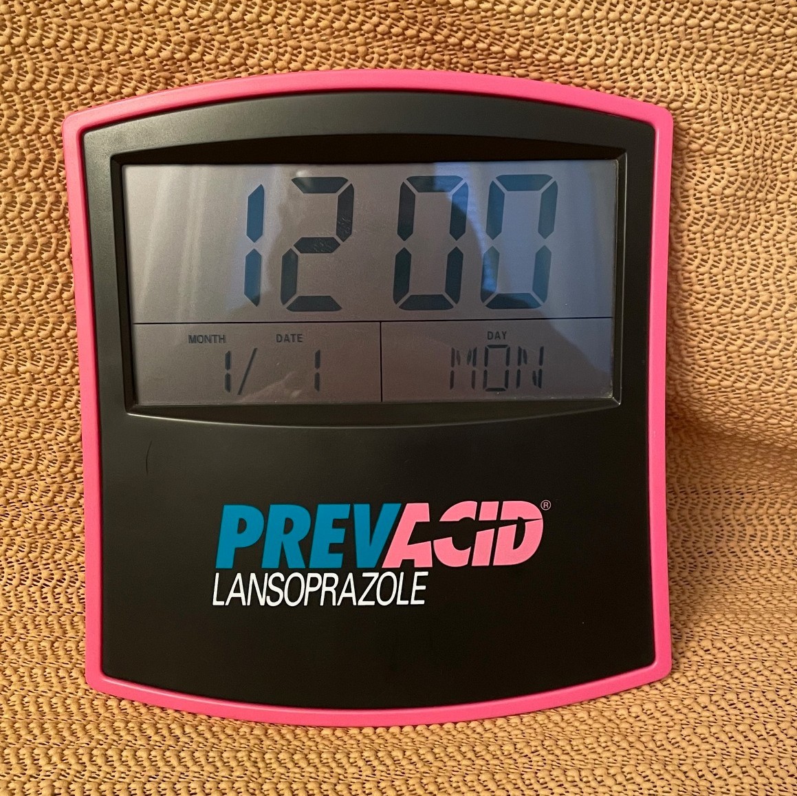Prevacid lansoprazole Digital Clock Drug Promotion 1990s, Tested and Working.