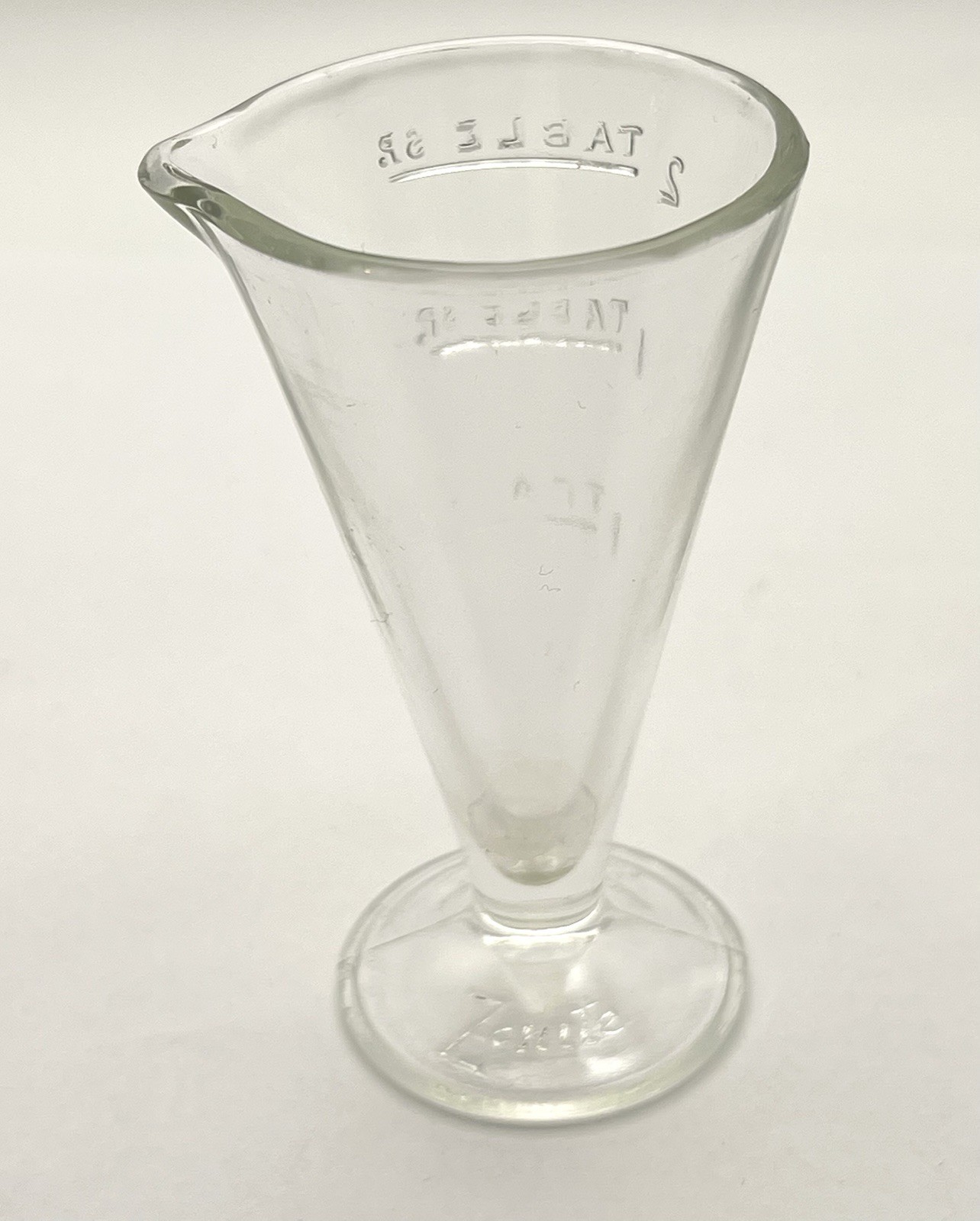 Zonite 2-Tablespoon Apothecary Measuring Cup with Spout