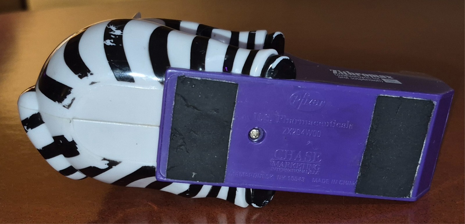 Vintage Pharma Rep Zebra Desk Tape Dispenser Promotional