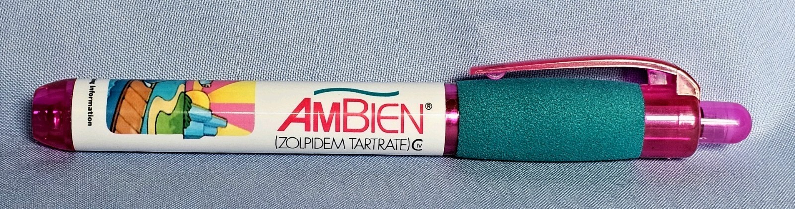 NEW Ambien Simone Pen Light RARE Drug Rep Pharmaceutical Collectible Advertising