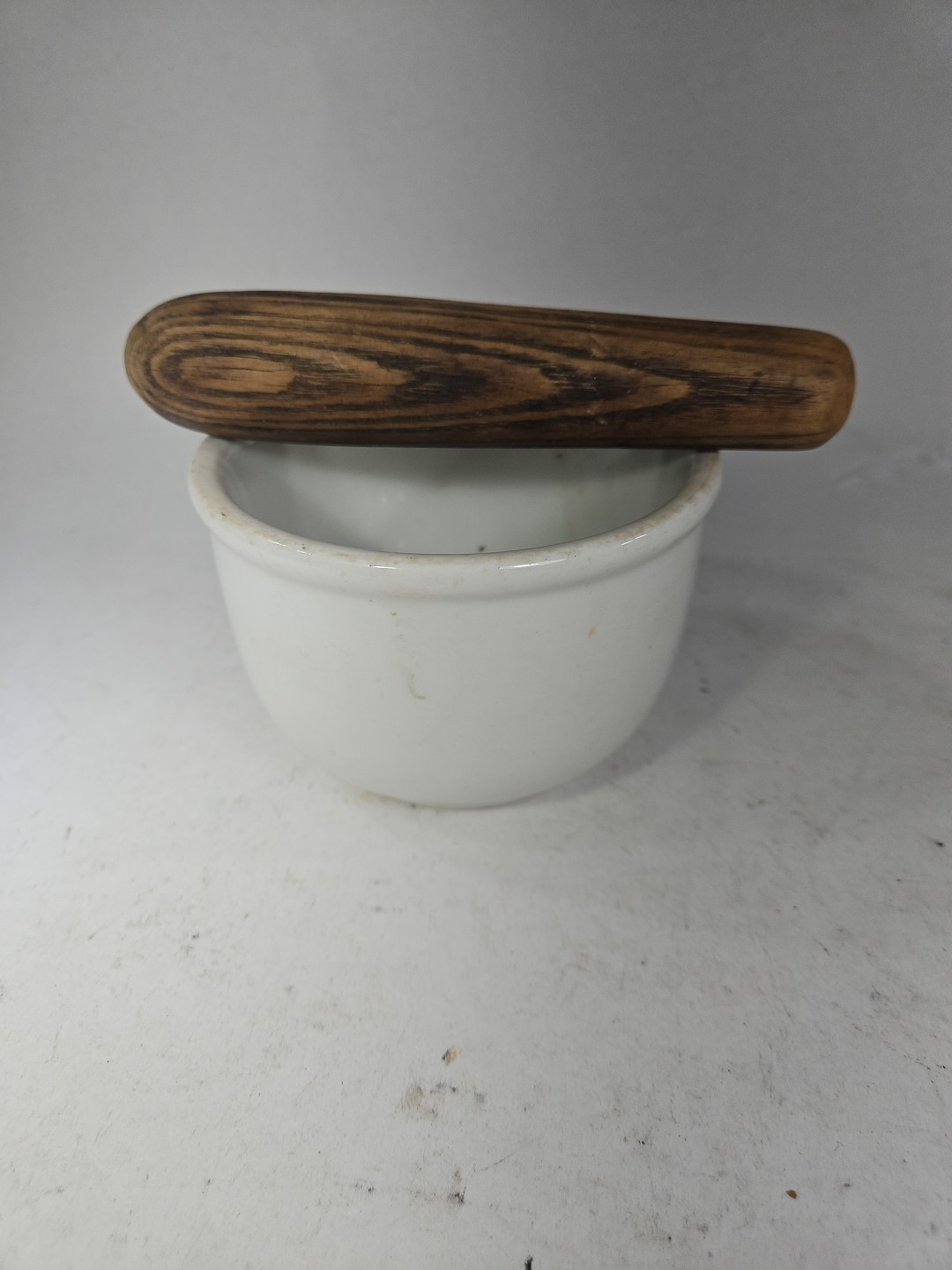 Vintage Antique Pharmacy Apothecary Druggist Mortar & Pestle primitive FREE SHIP
