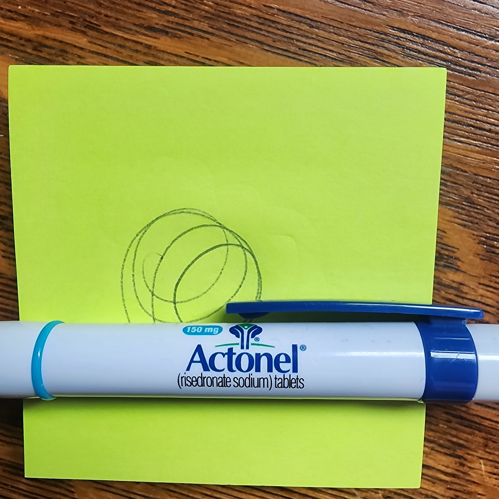Actonel Drug Representative Pharmaceutical Promotion Pen Blue Ink