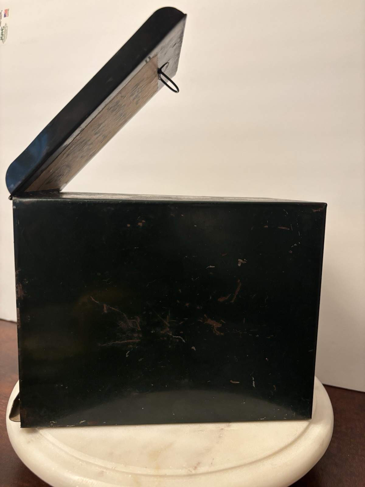 Vintage Green Metal Pharmacy RX File Storage Box Medical 1974 Phillips