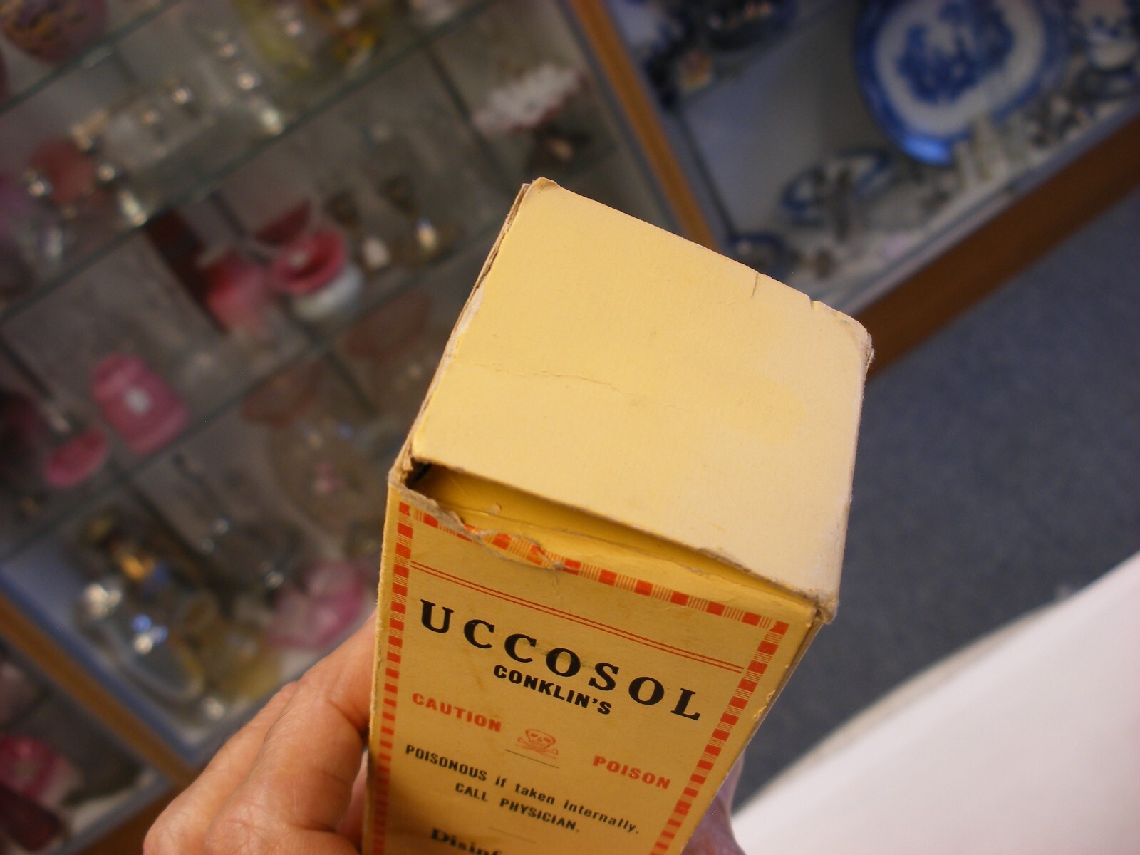 Vtg Medical Remedy Pharmacy Quack Cure – Conklin’s UCCOSOL Antiseptic – Empty