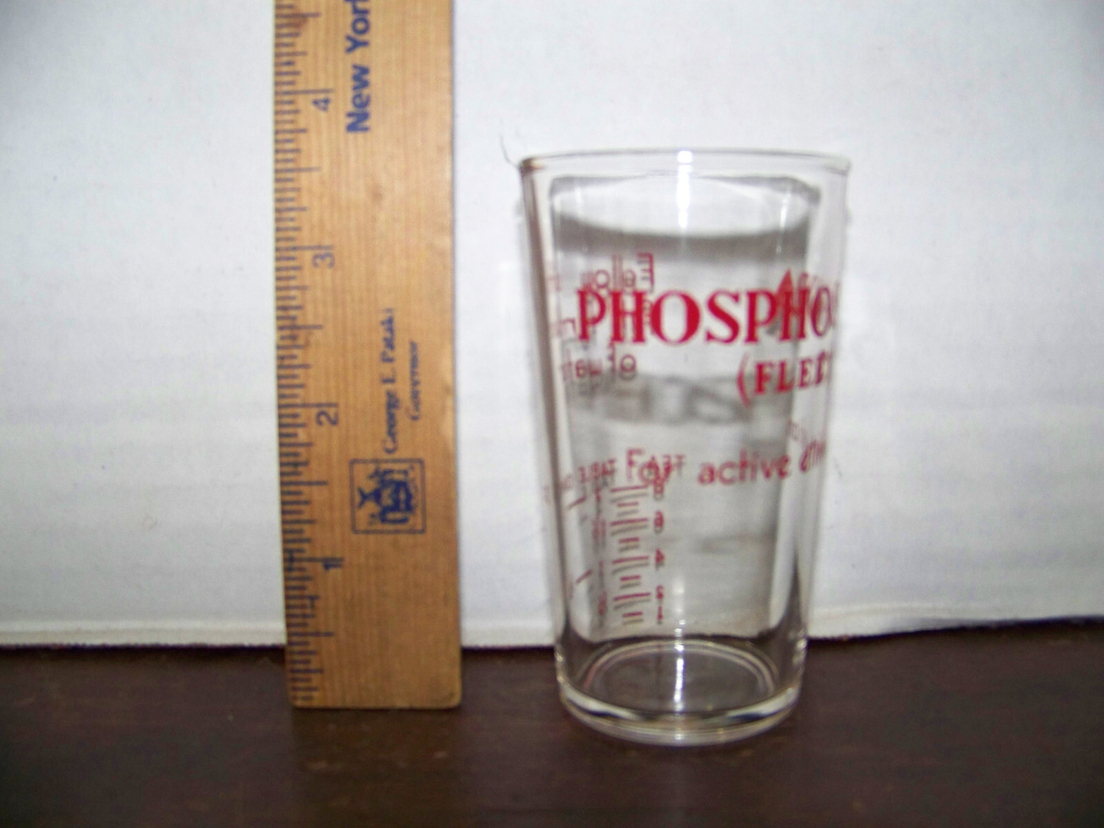 Vintage Fleet Laxative Phospho Soda Pharma Measuring Cup Shot Glass