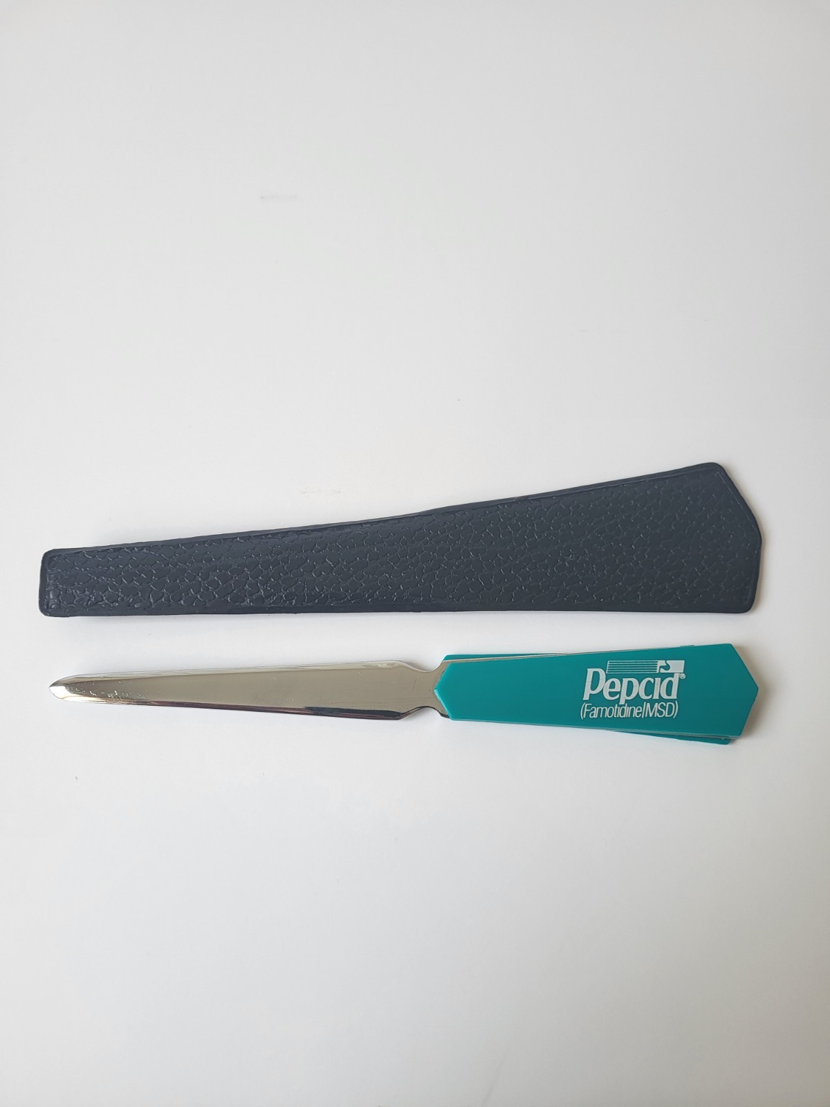 Pepcid IV Letter Opener w/ Case Pharmaceutical Drug Rep Promo Drug Collectible