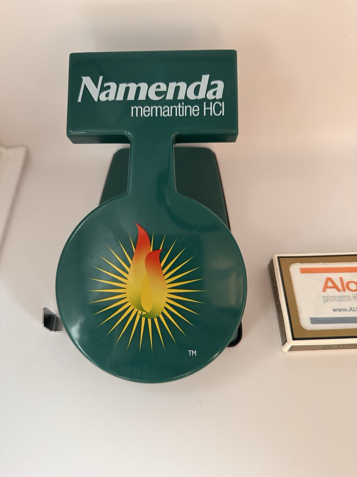 Pharmaceutical Advertising Lot Namenda Hole Punch & Aloxi Playing Cards