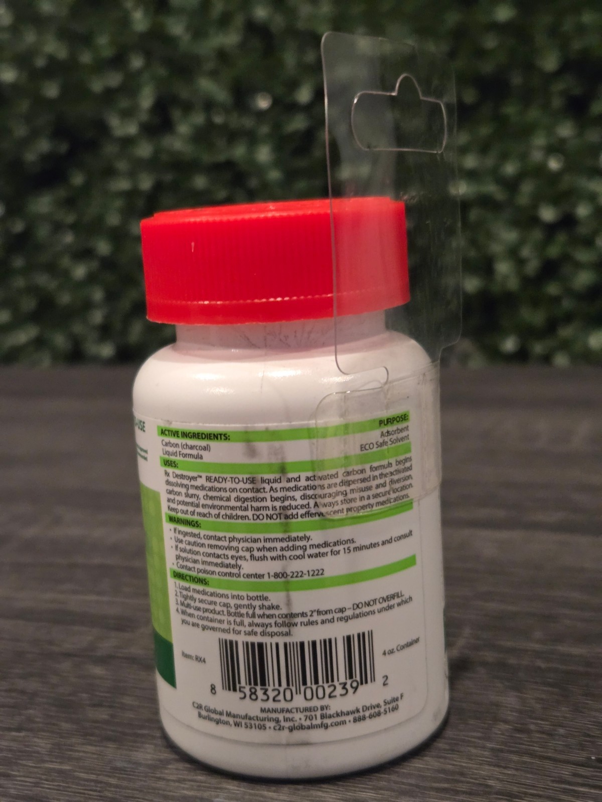 New Rx Destroyer Drug Disposal Bottle Pharmaceutical Disposal Dirty Exterior