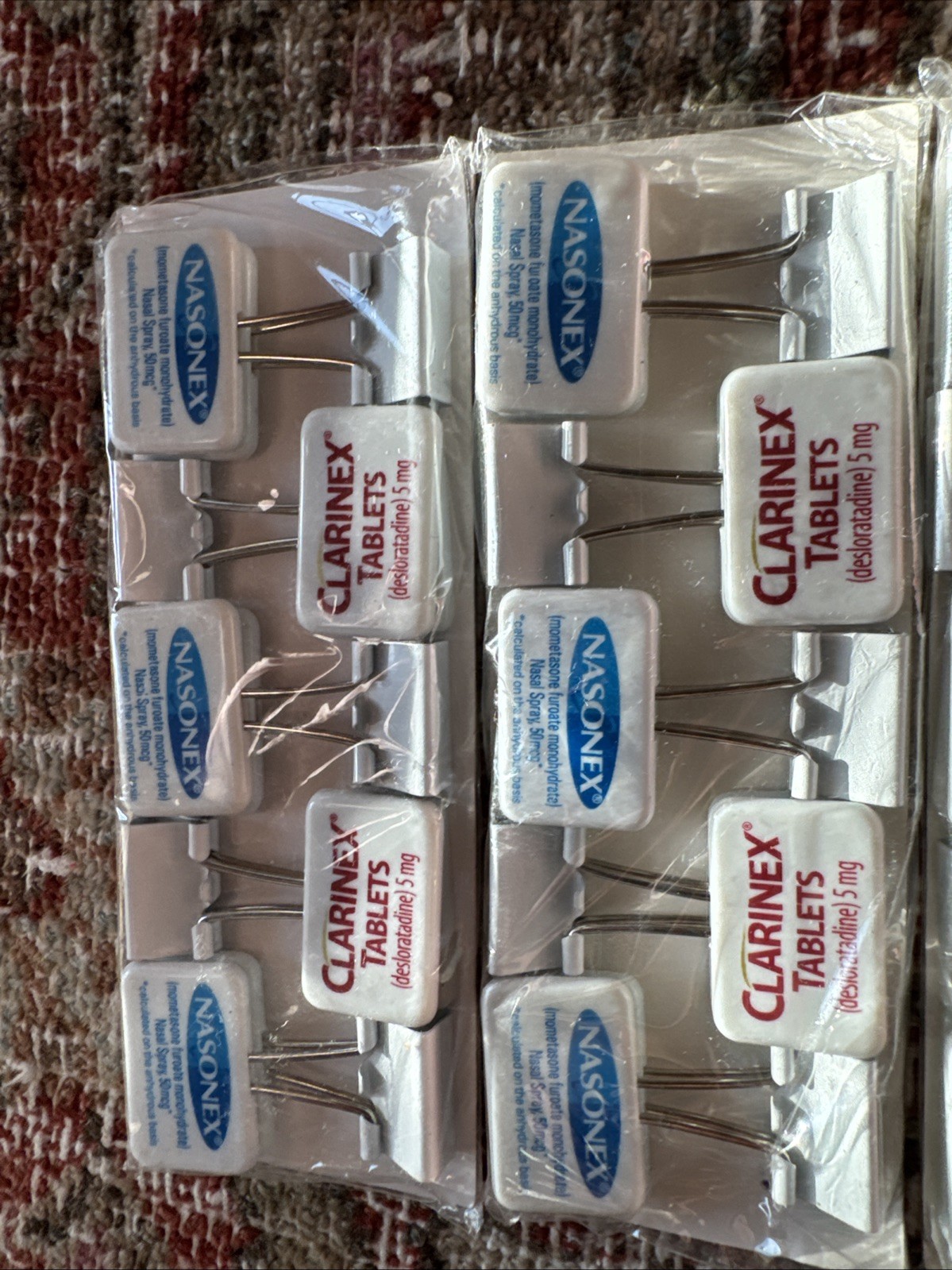 Clarinex/Nasonex Combo-Binder Clip Drug Rep Rare