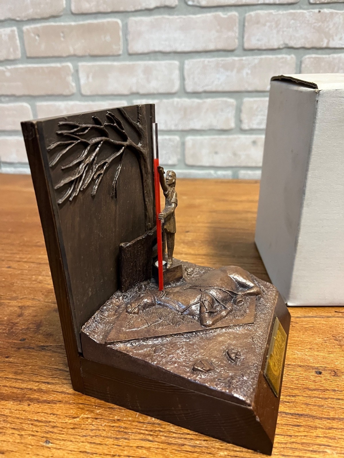 Vintage RARE Pharmaceutical Rep Calan SR Verapamil LTD ED Sculpture-Bookend