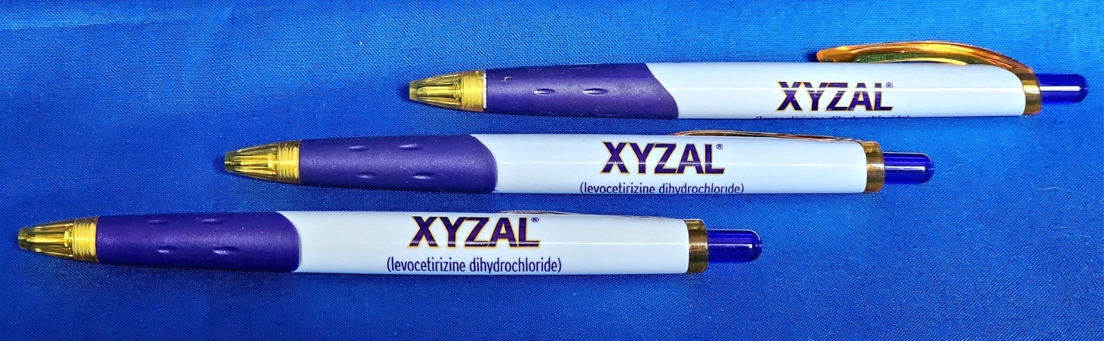 3 Xyzal Papermate Drug Rep Ink PENS New Pharmaceutical Collectible Medical Promo