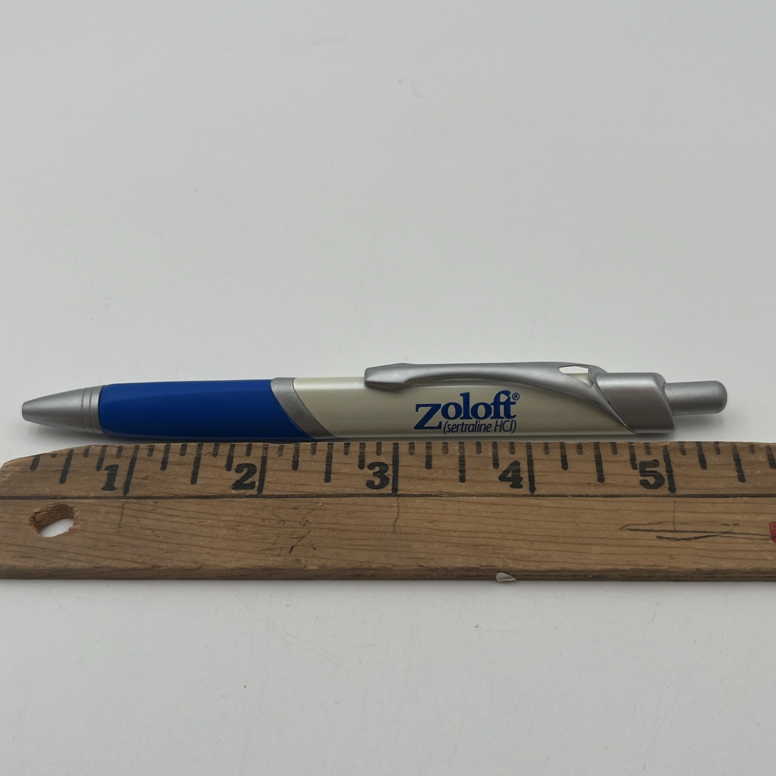 Zoloft Metal Drug Rep Pharmaceutical Promo Advertising PEN Click grip Ink Nurse