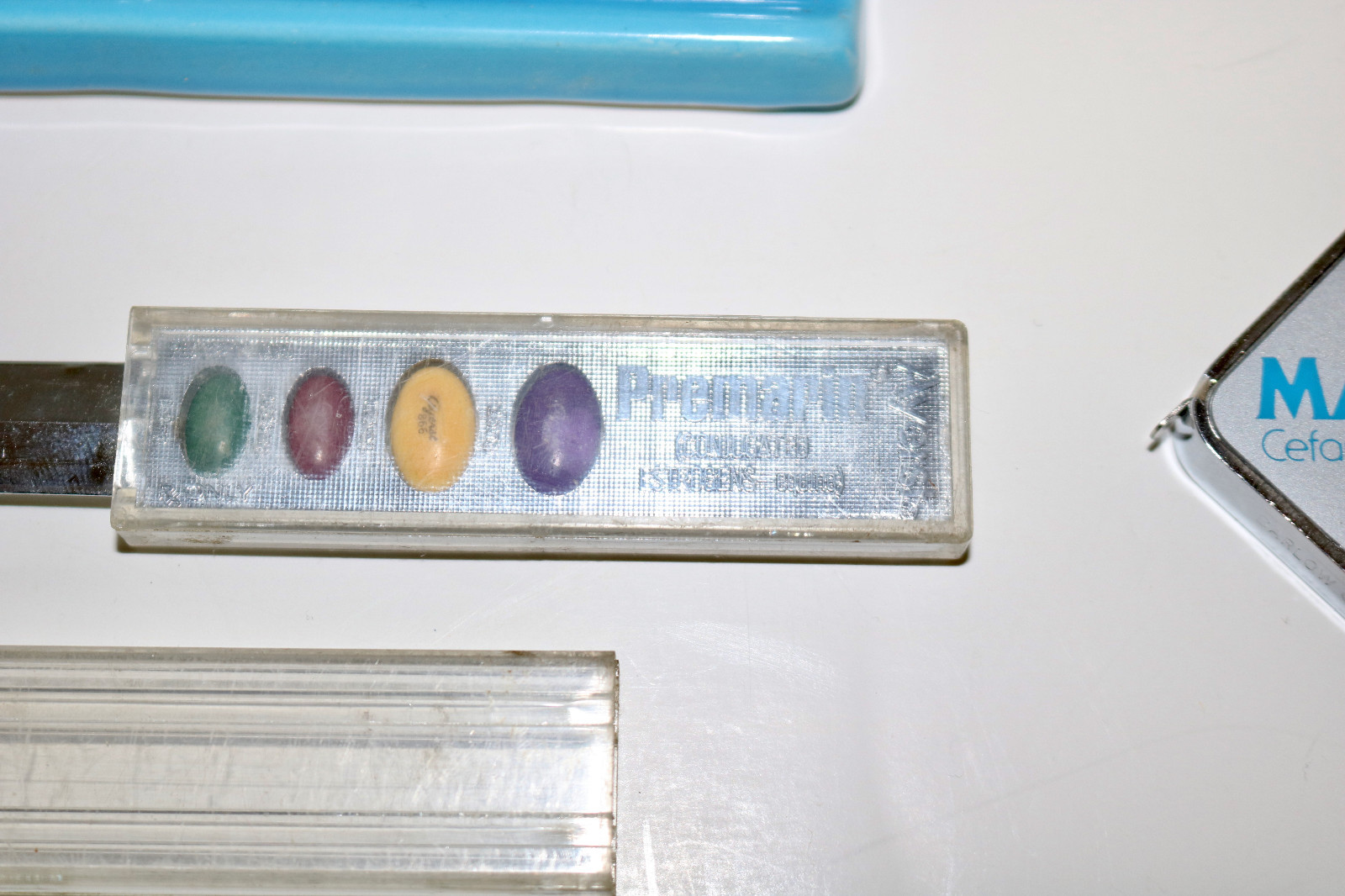 vintage pharmaceutical drug promo items lot Premarin Mandol Calan V-Cillin K