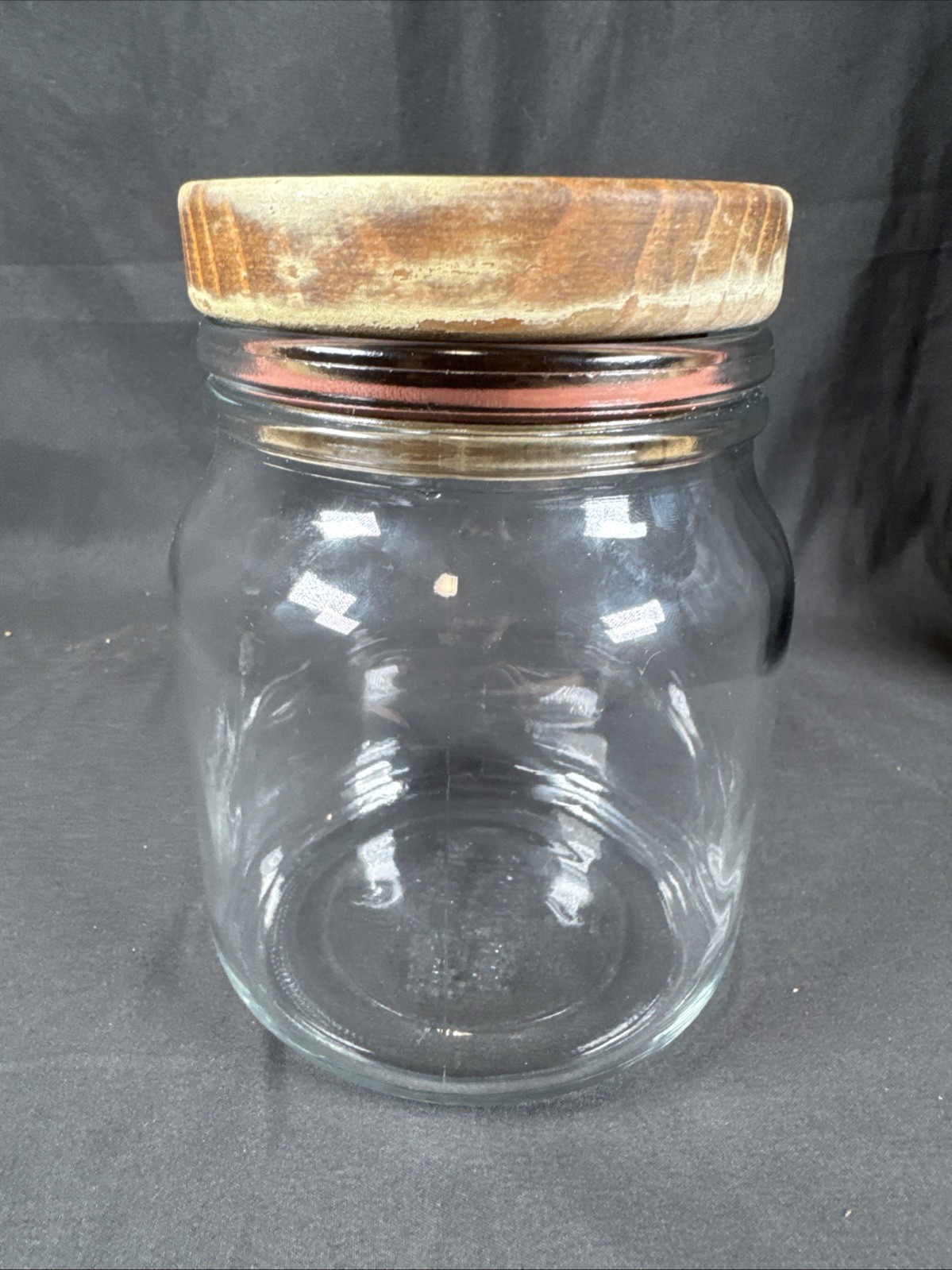 ✨RARE Drug Rep Humulin Clear Glass Canister Jar Pharmaceutical Container Holder✨