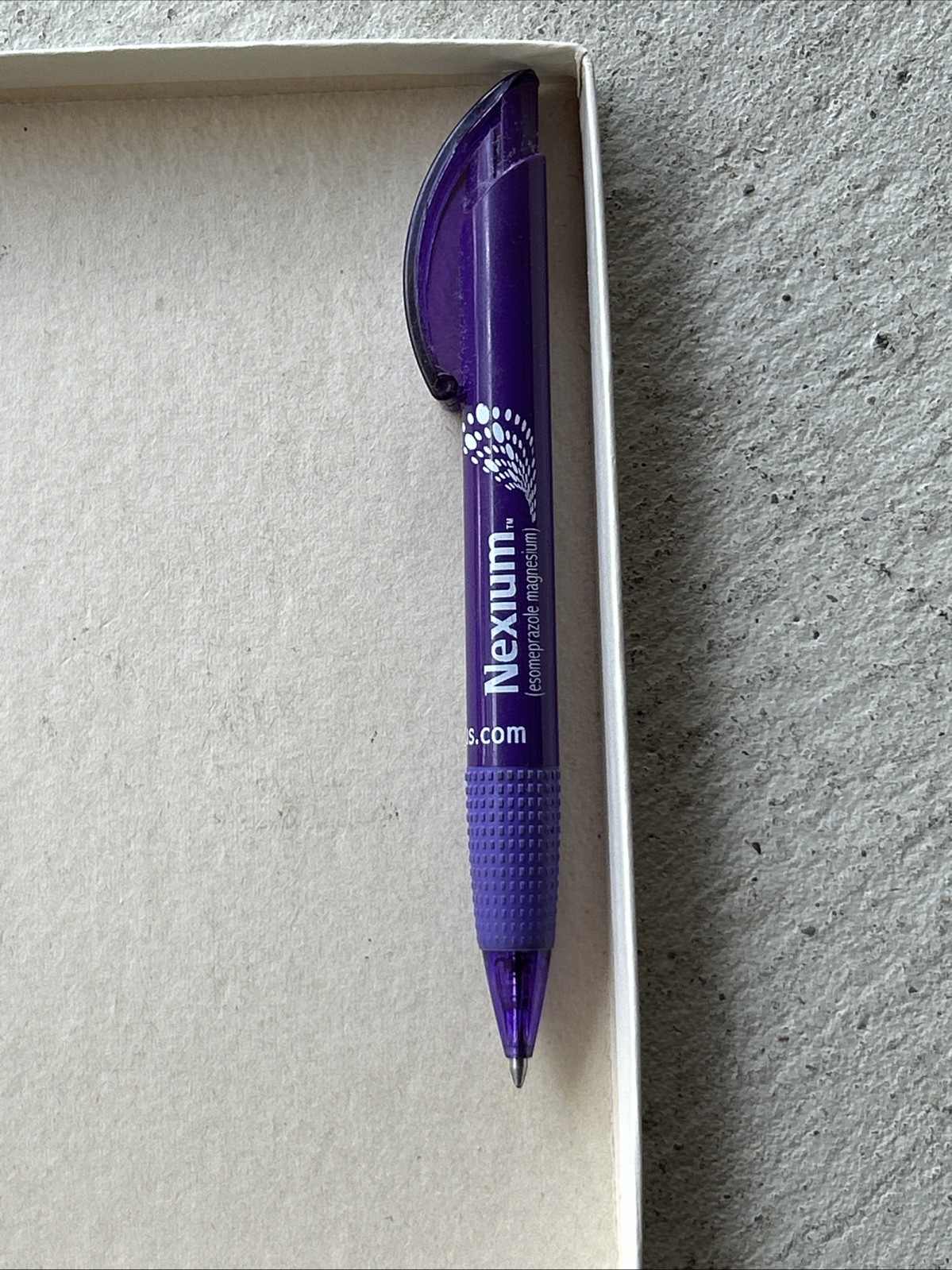 NEXIUM Pharmaceutical Drug Rep Purple Pen Black Ink Advertising Collectible