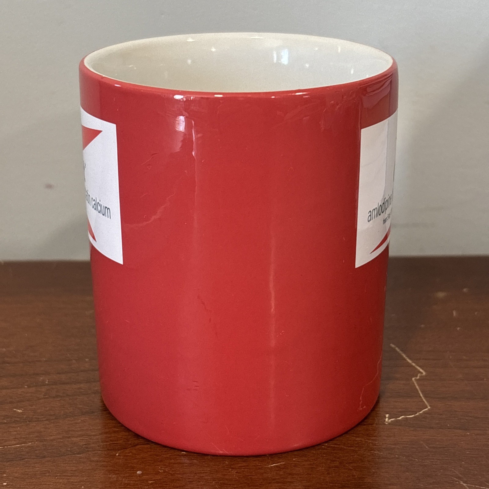 CADUET 12 oz Coffee Mug Cup Pharmaceutical Ad Marketing