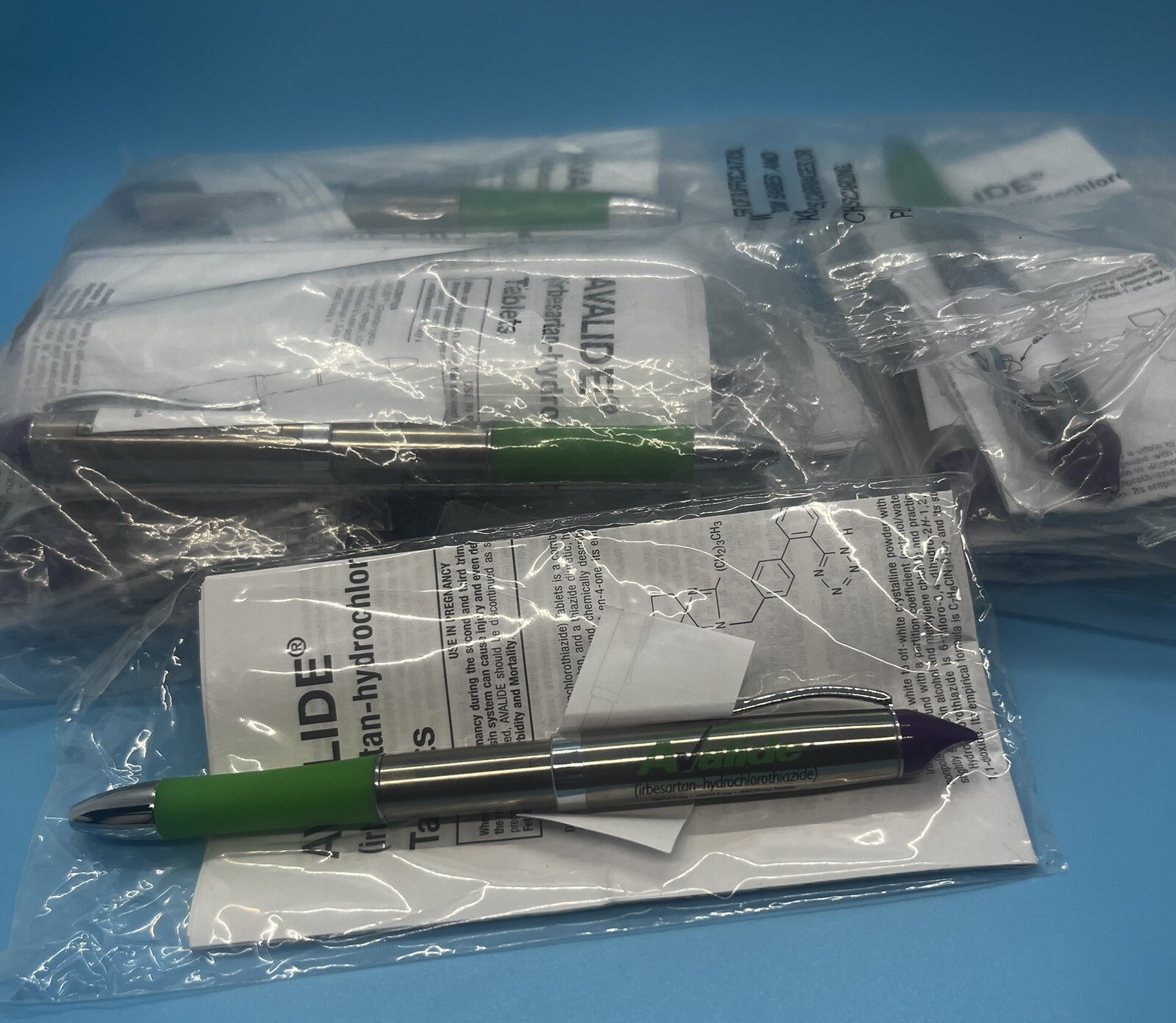 Avalide Drug Rep Pens. 24 Pens~In Packages, Metal Twist To Open