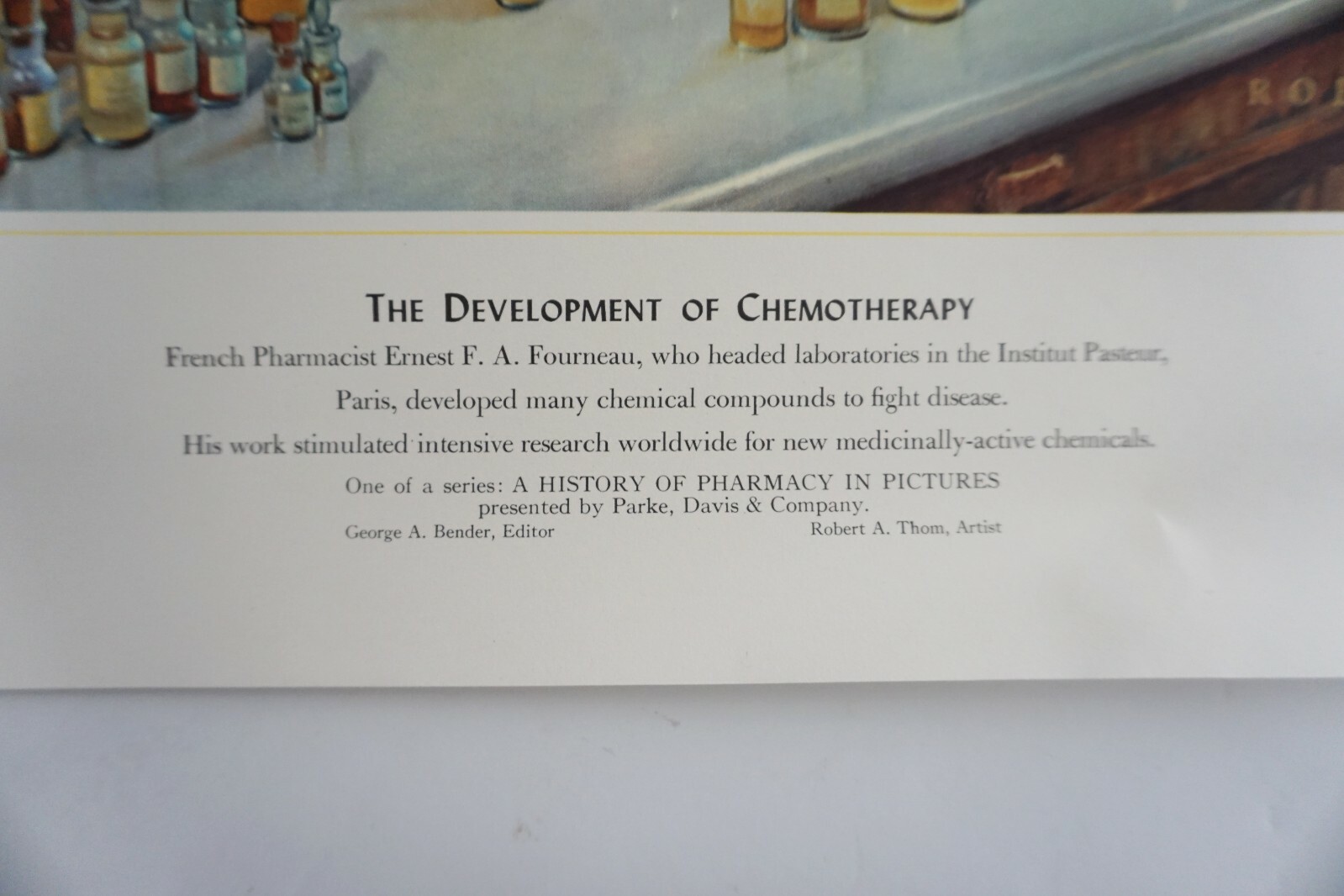 History Pharmacy Pictures Robert Thom The Development of Chemotherapy Print