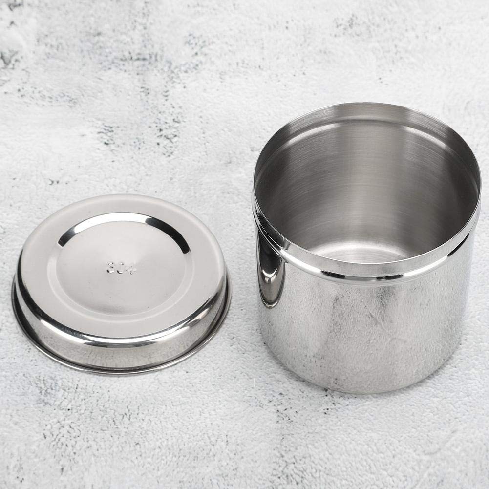 Ointment Jar, 304 Stainless Steel Jar with Lid for Cotton Balls Gauze and Dre…
