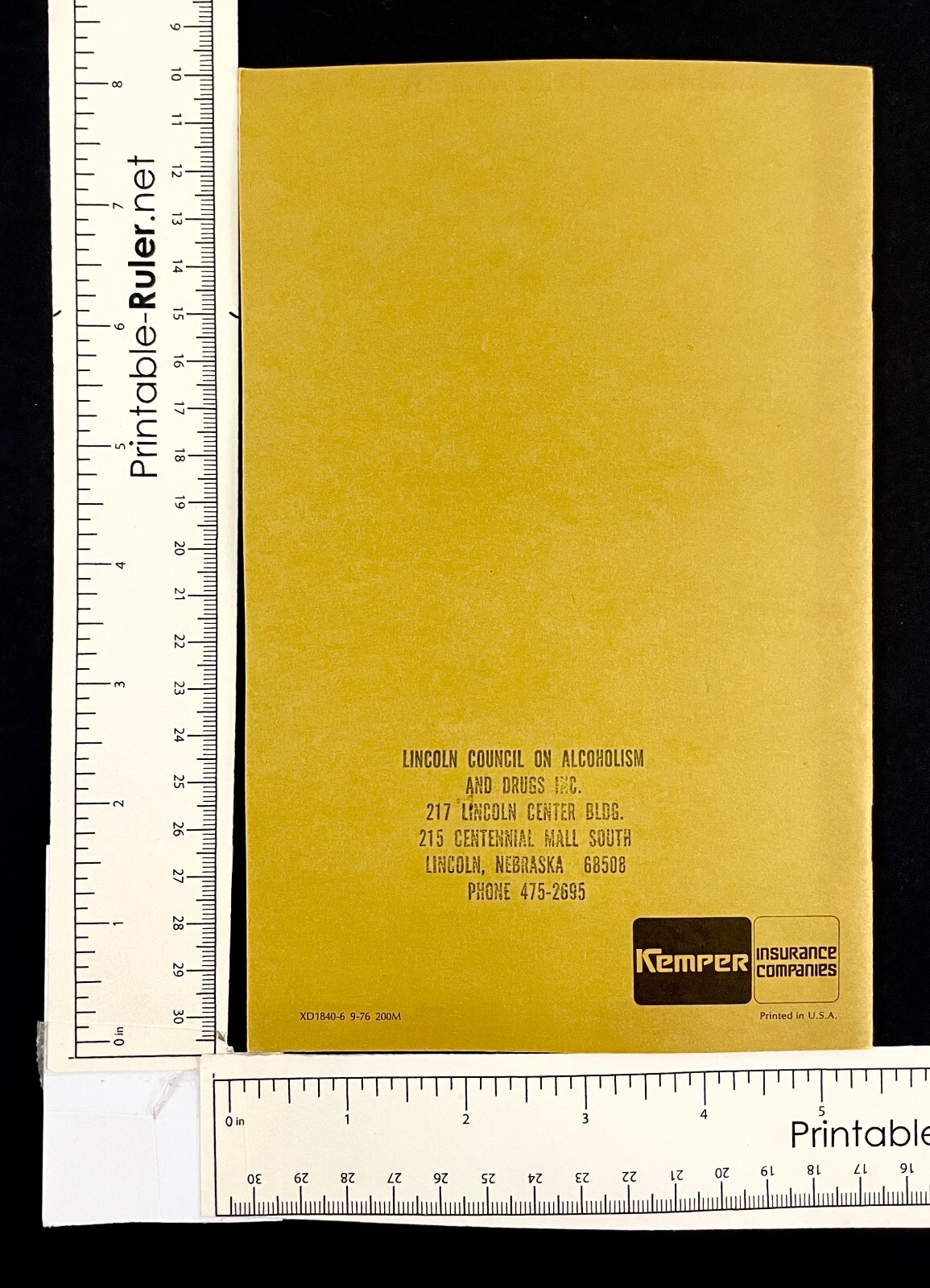 1976 Detour Alcoholism Ahead Kemper Insurance Co Vintage Alcoholic Sober Booklet