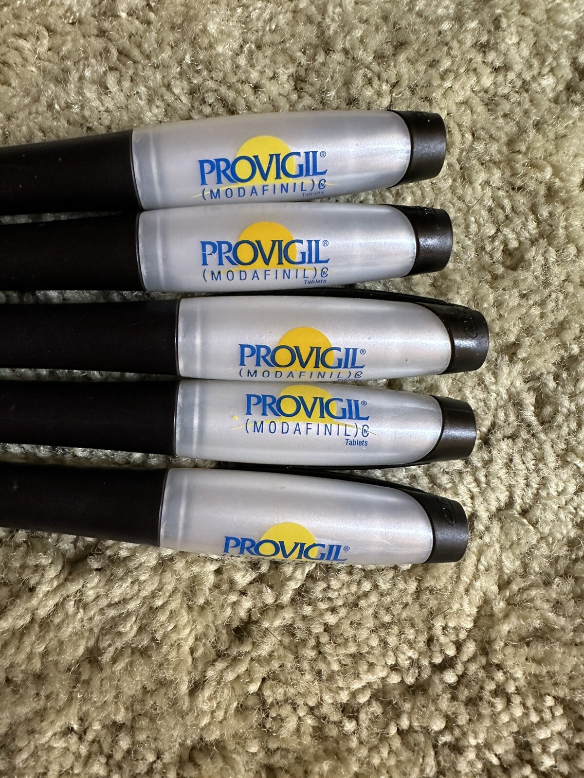 5 Provigil Drug Rep Pharmaceutical Clip PEN Highlighter Combo Promo Gift Unique