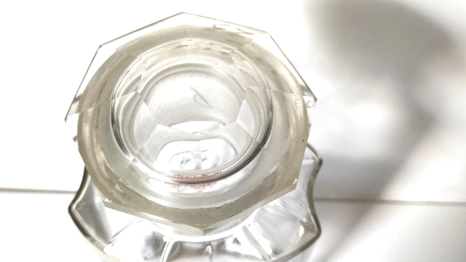 Vintage Crystal Apothecary Pharmacy Clear Jar 800 ml RAD. LIQUIR. PULV.