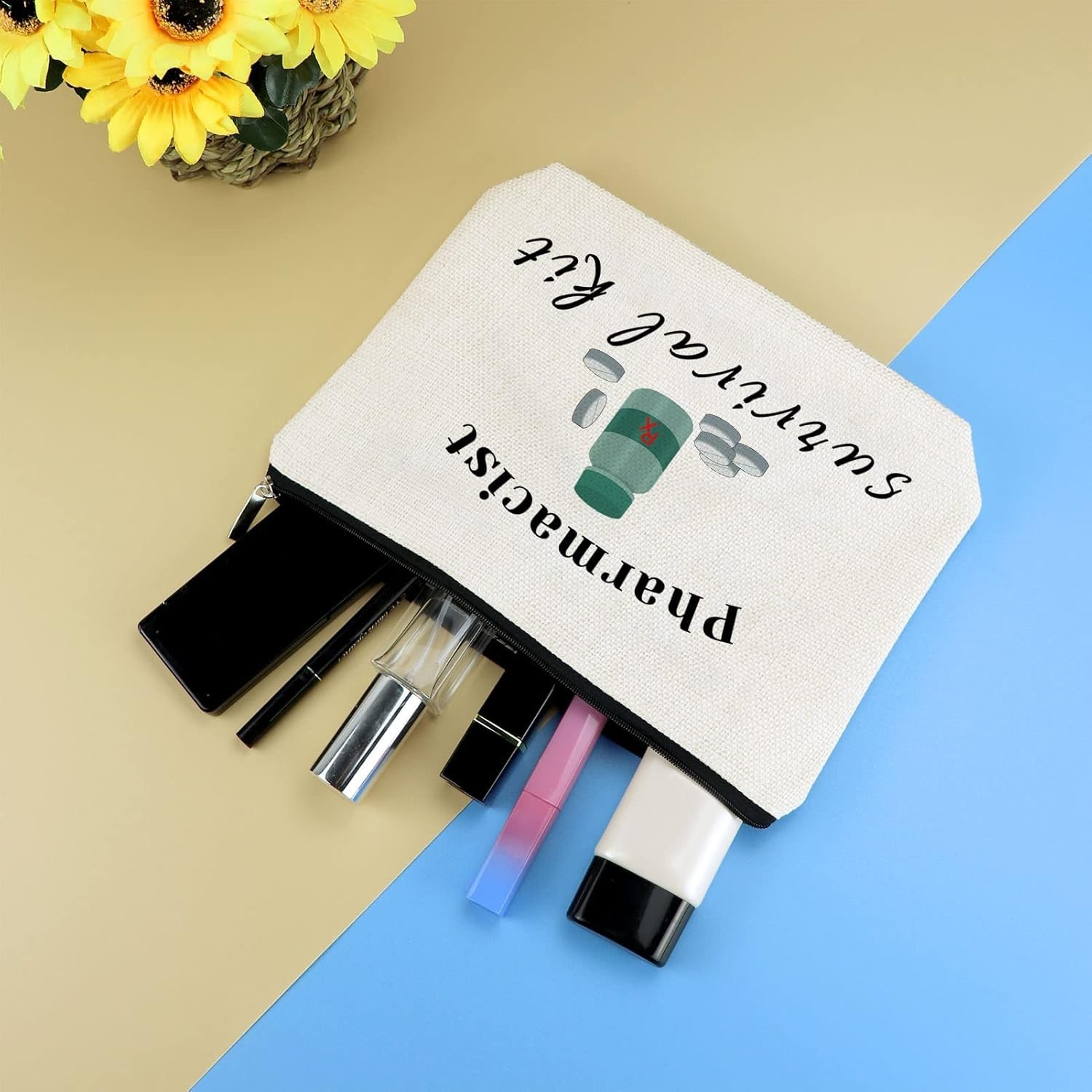Charming Cosmetic Pouch for Pharmacy Graduates – Ideal for Makeup & Essentials
