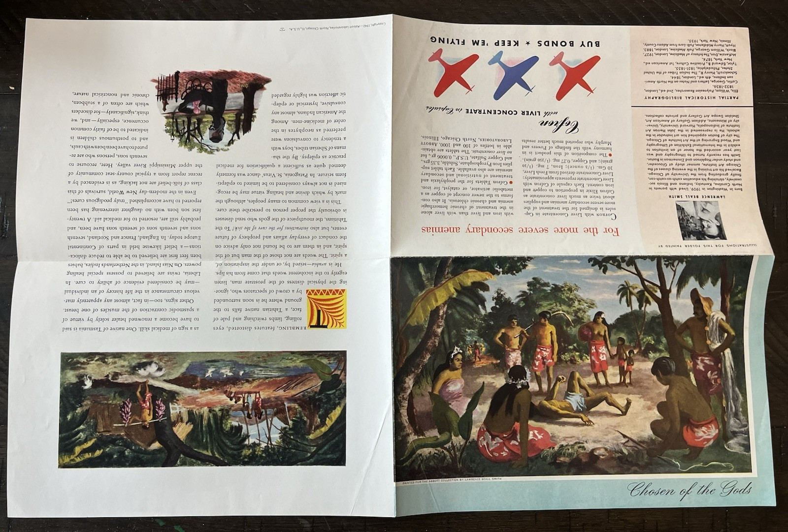 Abbott Laboratories La Roche Medical Advertising Flyers Warner Dayanim LOT VTG
