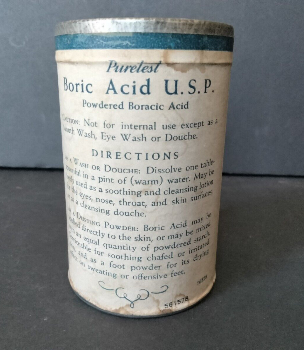 Vintage Puretest Tin Container United Drug Company Rexall Products