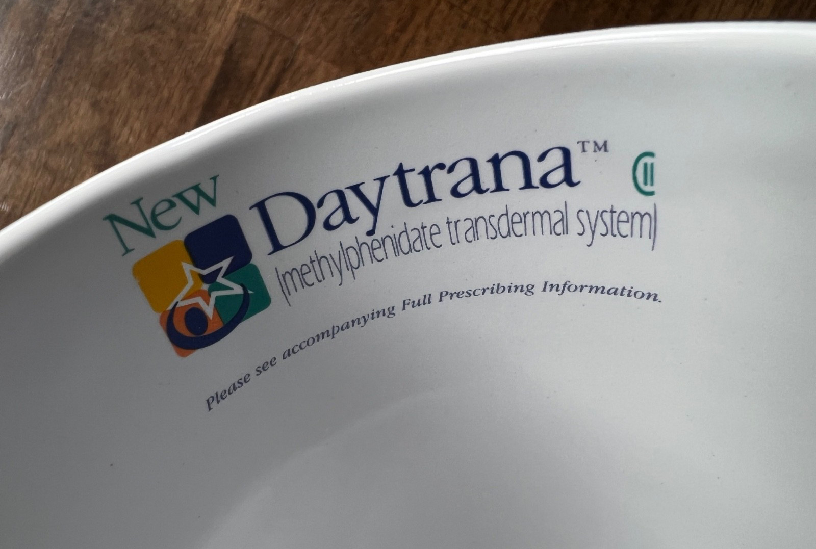 Daytrana Drug Rep Coffee Mug ADHD Medication Pharmaceutical Promotion