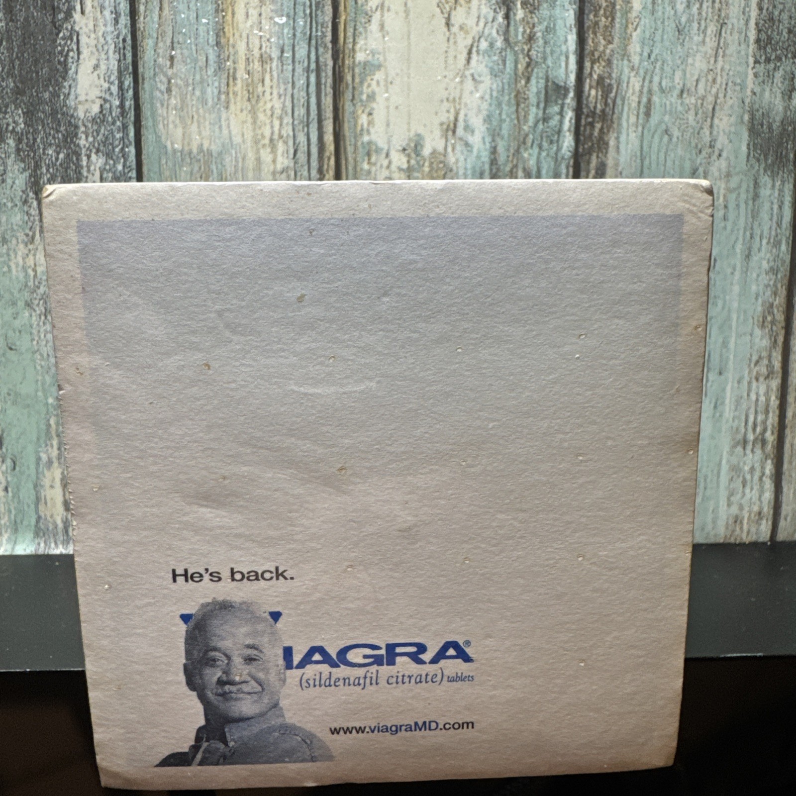 Vintage Drug Rep Pharma Swag Viagra Advertising Note Pads Sticky Notes 3.5 X 3.5