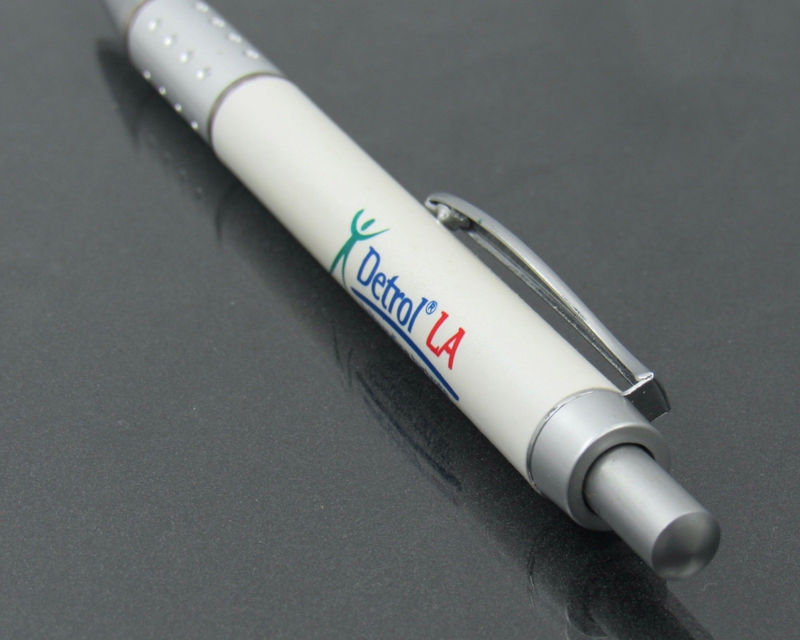 Beautiful Detrol Metal & Plastic PEN Drug Rep Pharmaceutical Promo Advertising