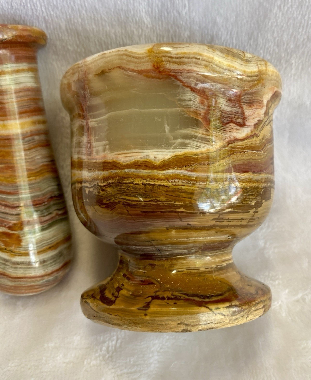 Vintage Fred Harvey Trading Co Onyx Mortar & Pestle Set – Original Tag
