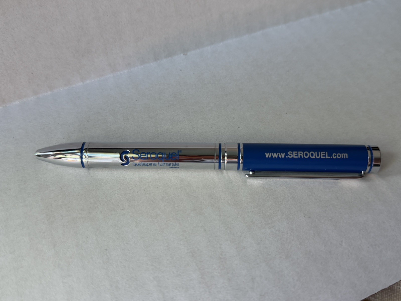 Seroquel Heavy Metal Twist PEN Drug Rep Pharmaceutical Promo Medical Advertising