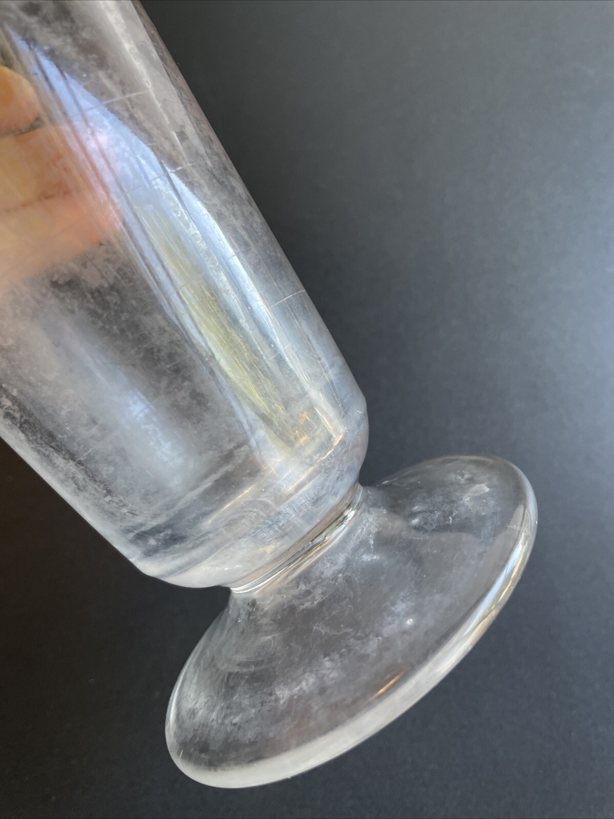 Vintage TD Glass 16 oz Graduated Apothecary Measuring Beaker Spouted Pouring