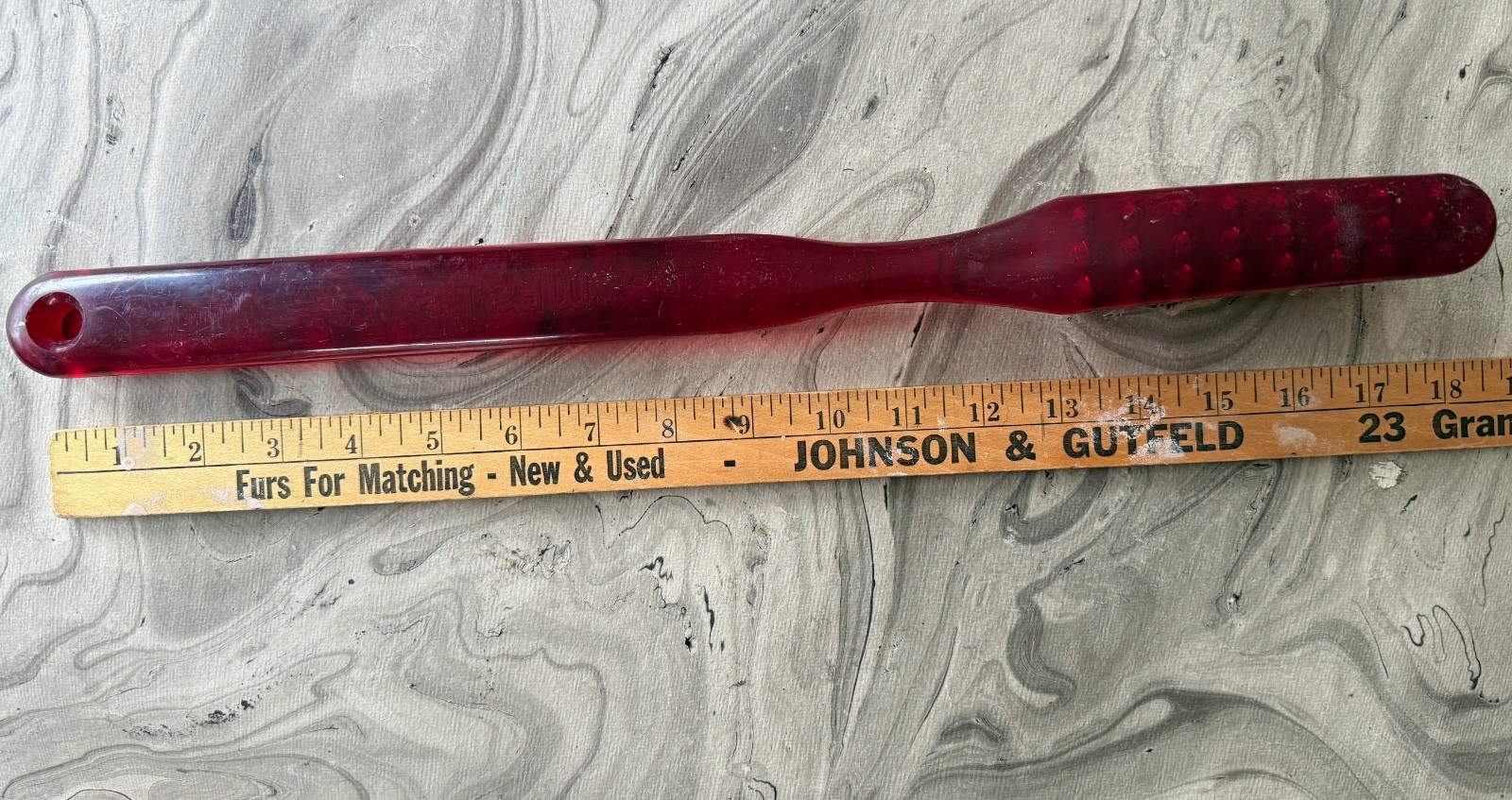 LARGE 19950s VINTAGE PROMO DR WEST’S GERM FIGHTER TOOTHBRUSH ADVERTISING 17 1/2″