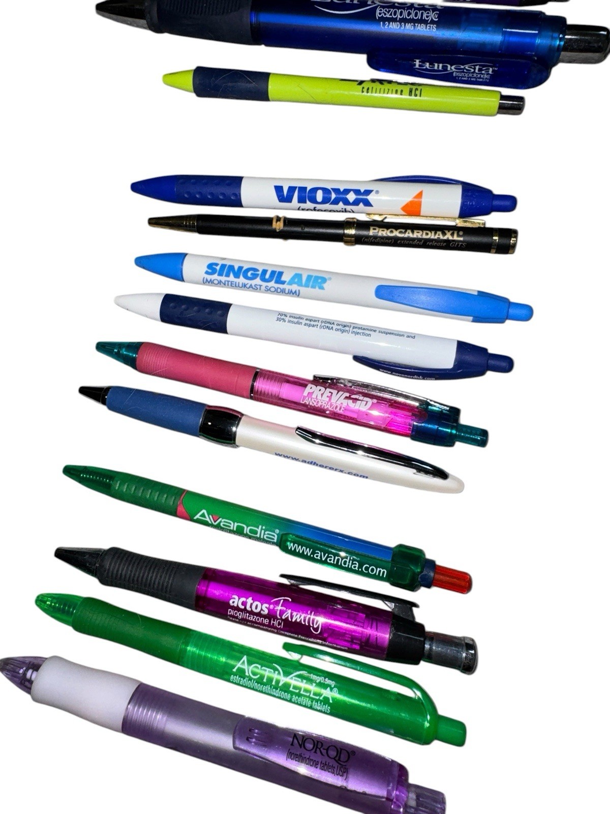 Lot Of 125 Pharmaceutical Drug Rep Advertising Pens some Rare!