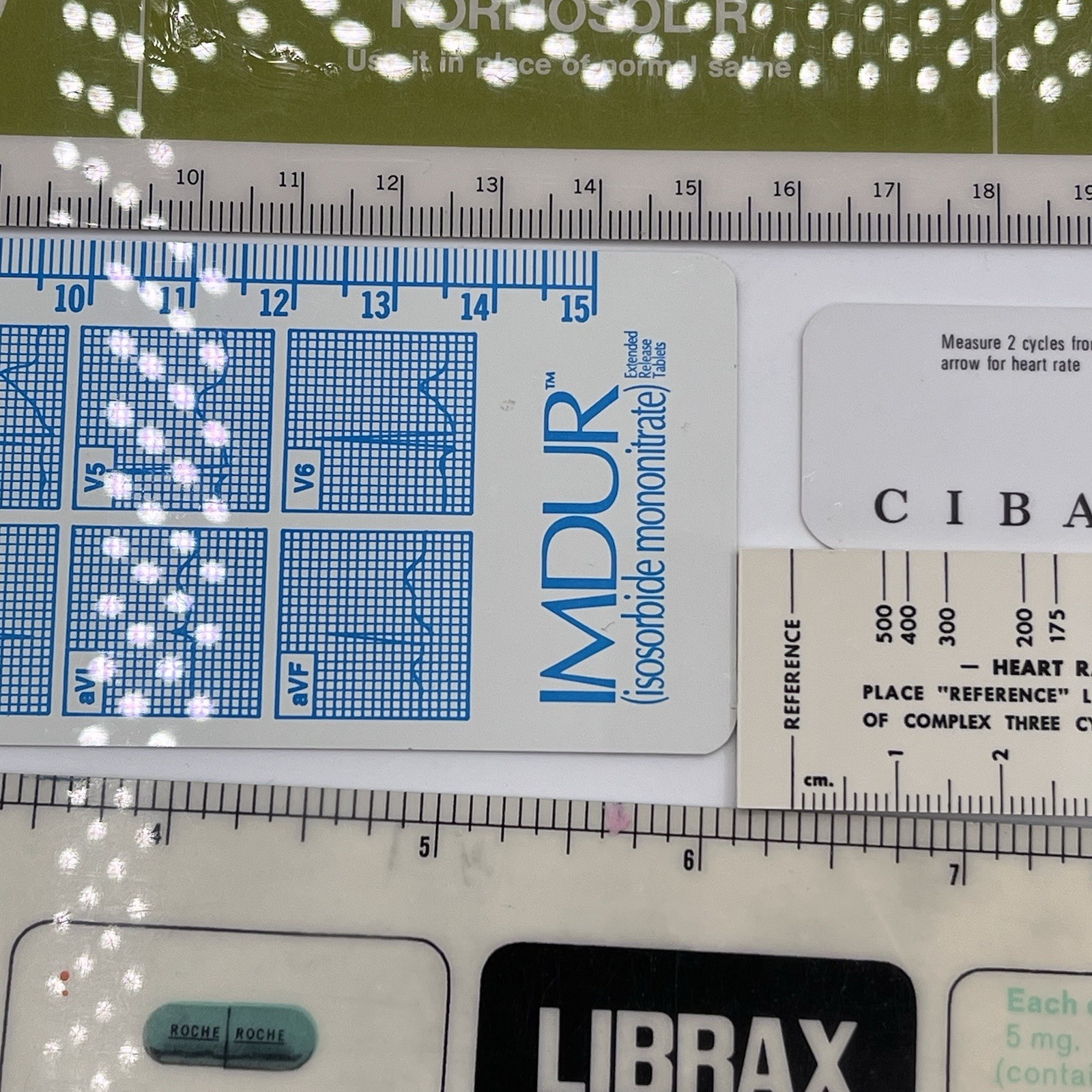 Lot Vintage Pharmaceutical Drug Rep Pharmacy Advertising Rulers Cardiology
