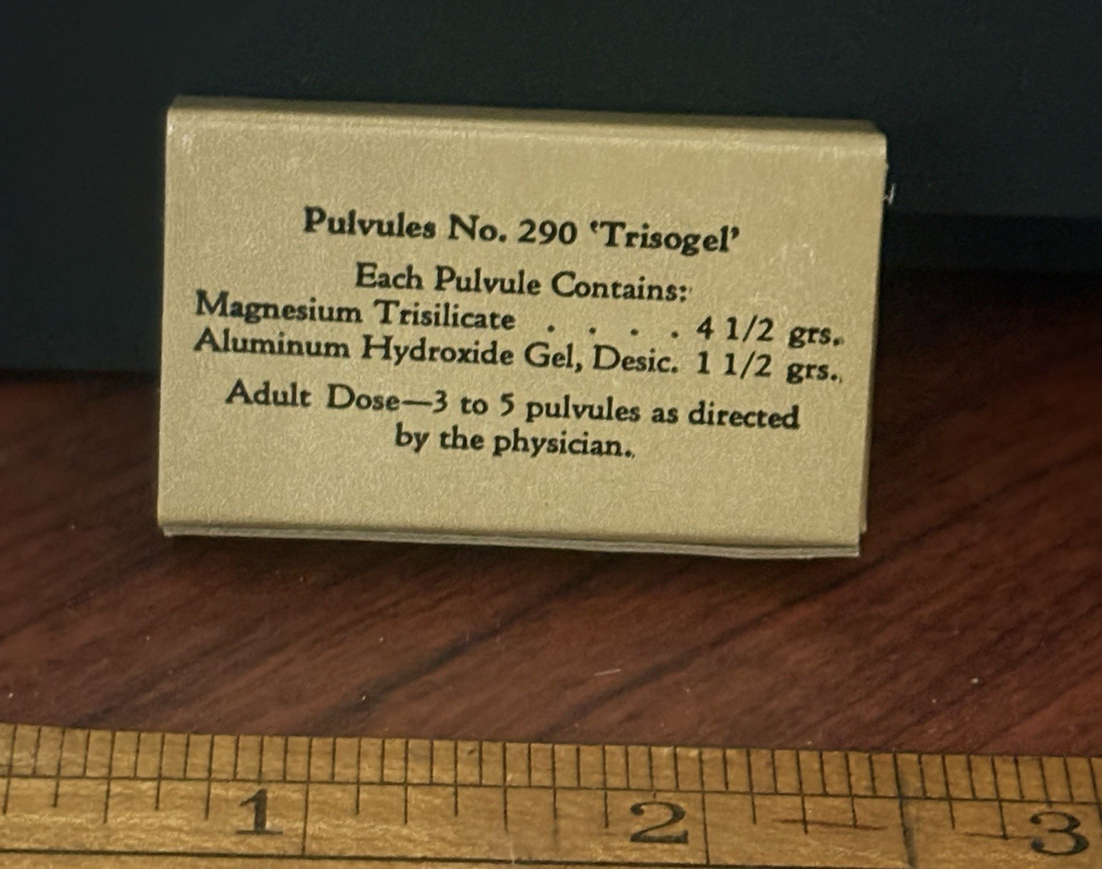 Eli Lilly Trisogel Empty Medicine Sample EMPTY