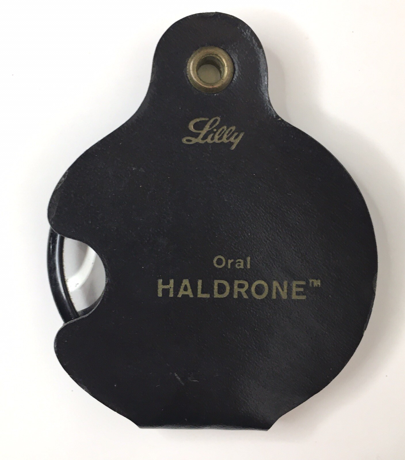 LILLY Cordran Haldrone Vintage Magnifying Glass Promotional Pharmacy