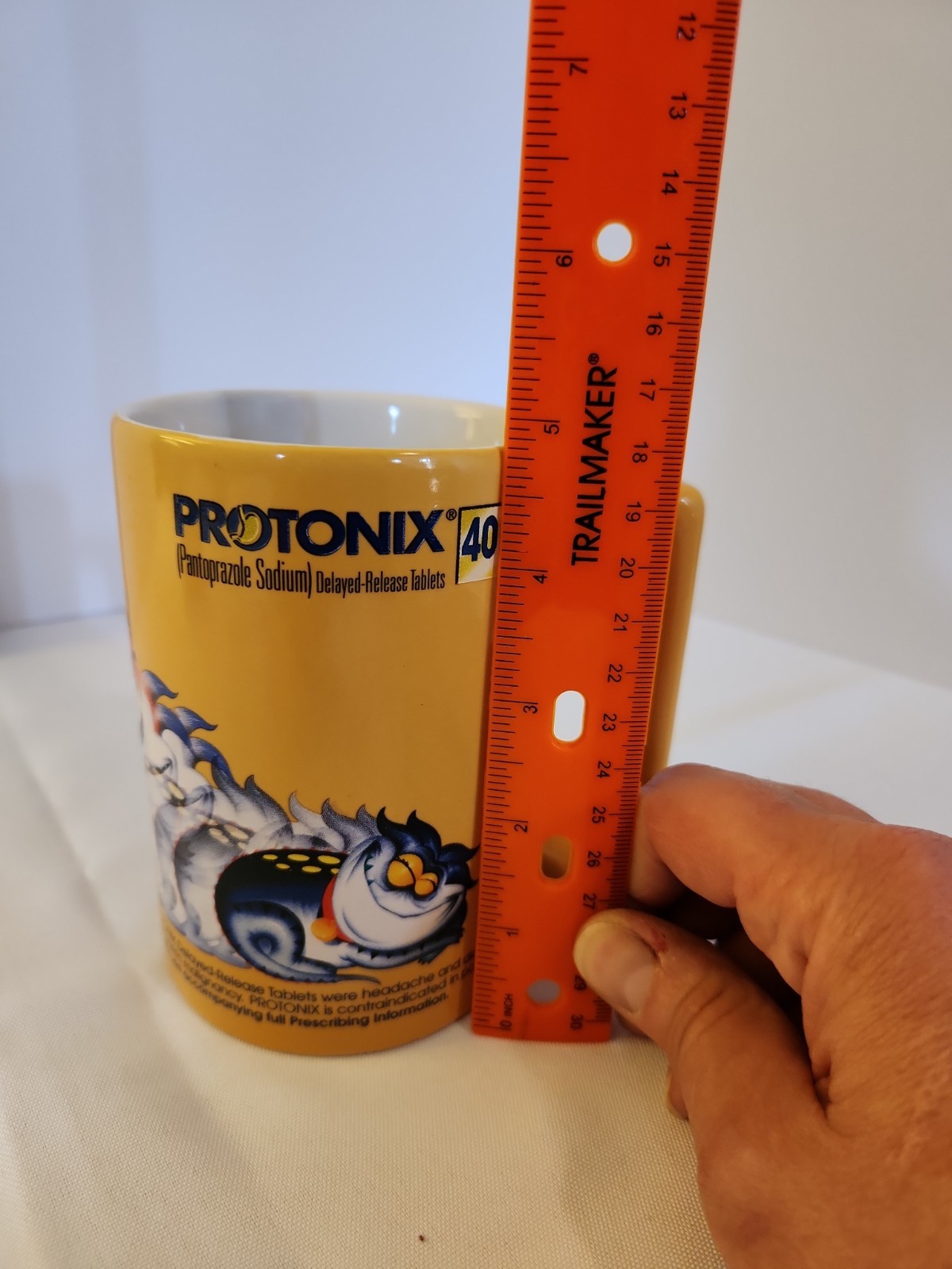 Protonix Coffee Cup – Mug Heartburn Monsters -Collectible- Drug Rep Giveaway